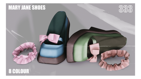 Sims 4 mary jane shoes