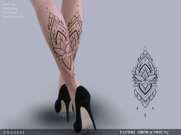 Sims 4 Abstraction n2 tattoo