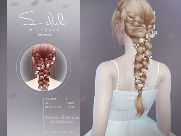 Sims 4 Arcane illusion Fairy hair accessories
