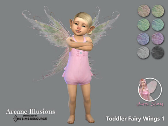 Sims 4 Arcane Illusions Toddler Fairy Wings 1