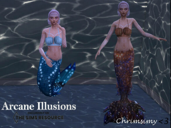 Sims 4 Arcane Illusions Mermaid Top