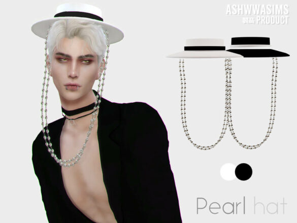 Sims 4 ashwwapearl hat 2 color hq unisex hat