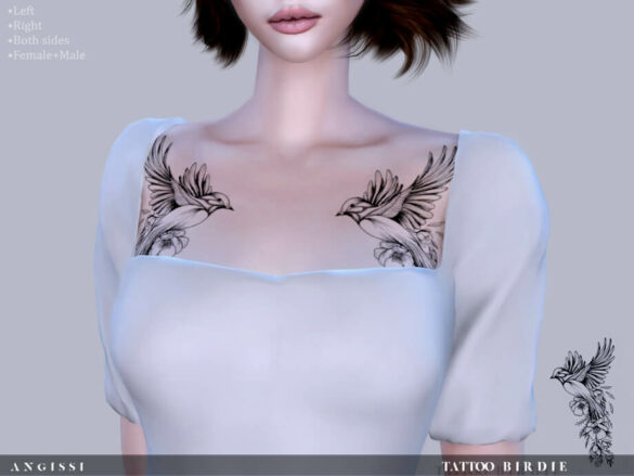 Sims 4 Birdie Tattoo
