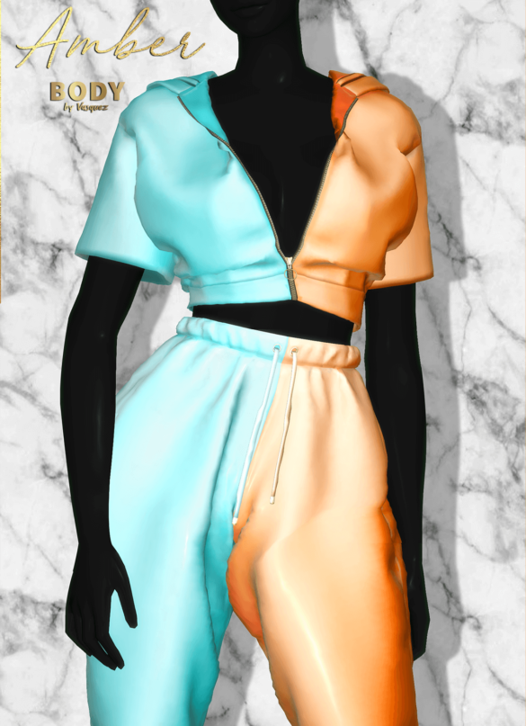 Sims 4 body by vasquez amber track suit jessica dress