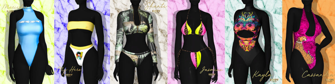 Sims 4 body by vasquez summer swim collection new