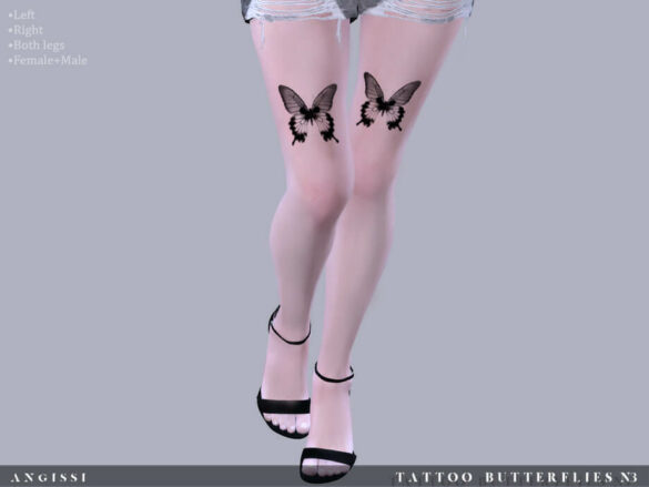 Sims 4 Butterflies n3 Tattoo