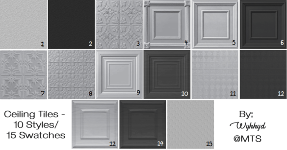 Sims 4 Ceiling Tiles – Default Replacements