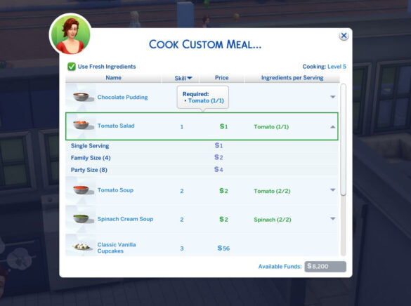 Sims 4 Custom Food Interactions