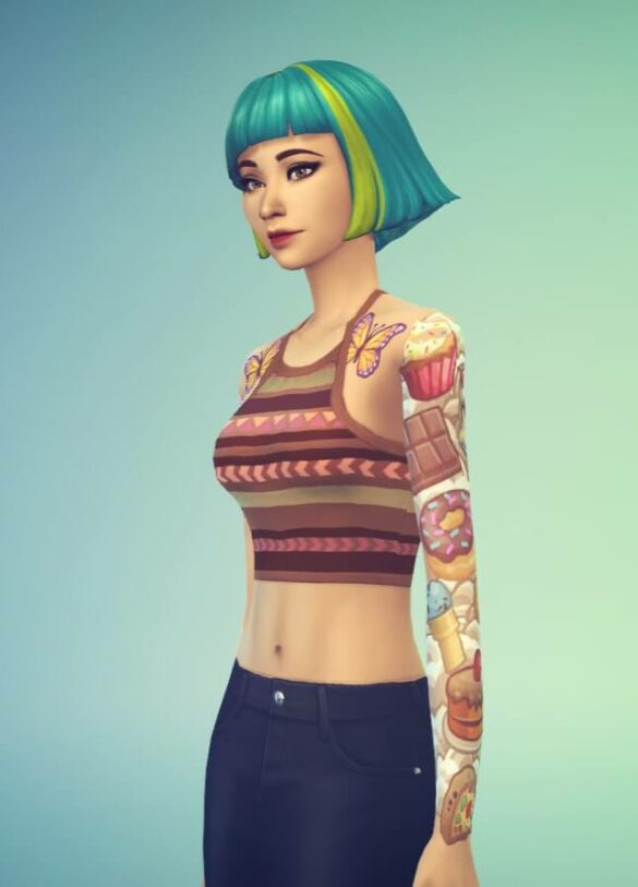 Sims 4 Cute Tattoo / Base Game