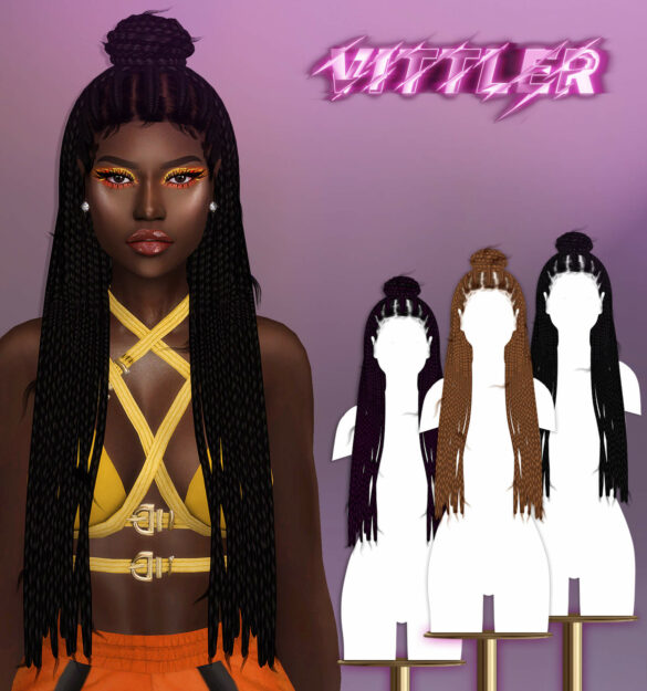 Sims 4 Desiré Hair from Vittler