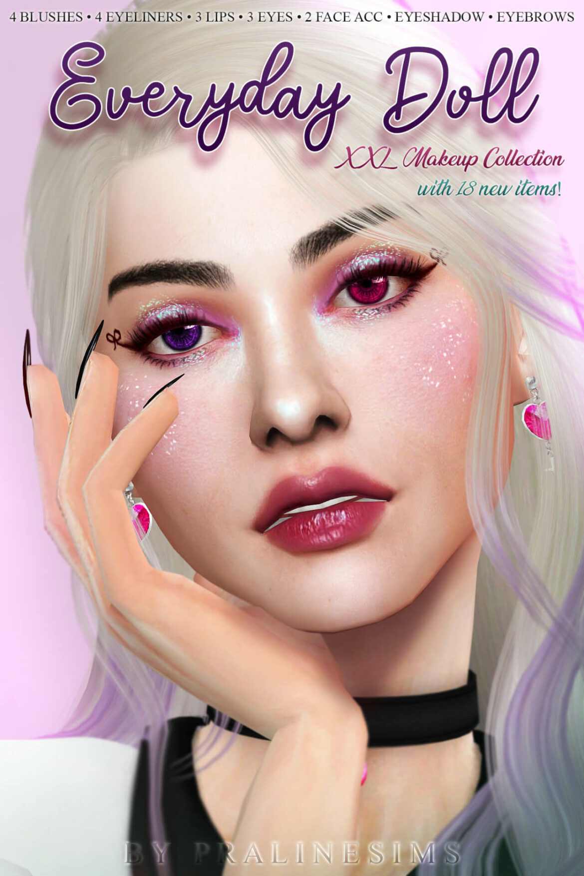Sims 4 EVERYDAY DOLL Makeup Collection