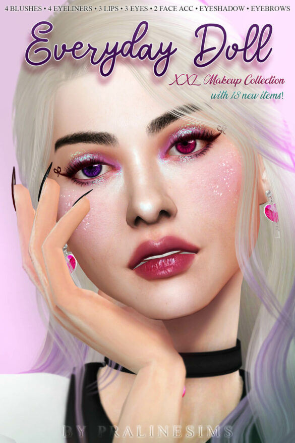 Sims 4 EVERYDAY DOLL Makeup Collection