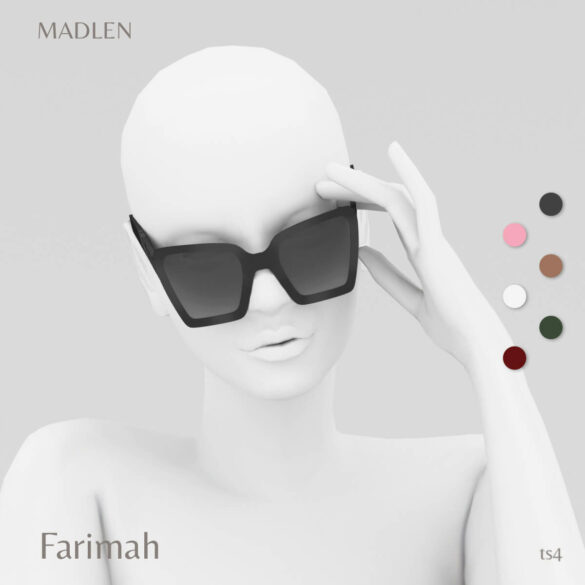 Sims 4 farimah sunglasses fancy cat eye sunglasses