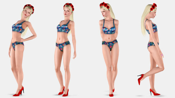 Sims 4 female model pose set three by afterdusk