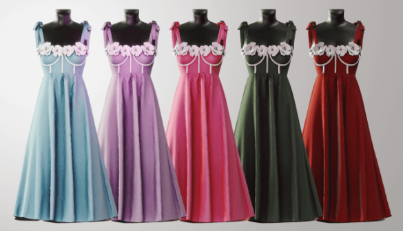 Sims 4 FLOWER DRESS