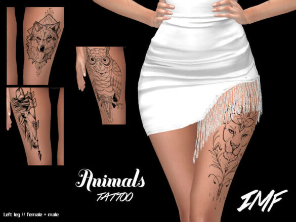 Sims 4 IMF Tattoo Animals