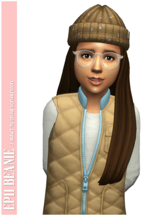 Sims 4 just a quick conversion of the cute lil beanie
