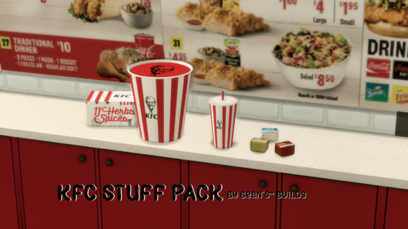 Sims 4 kfc cc pack for my kfc build