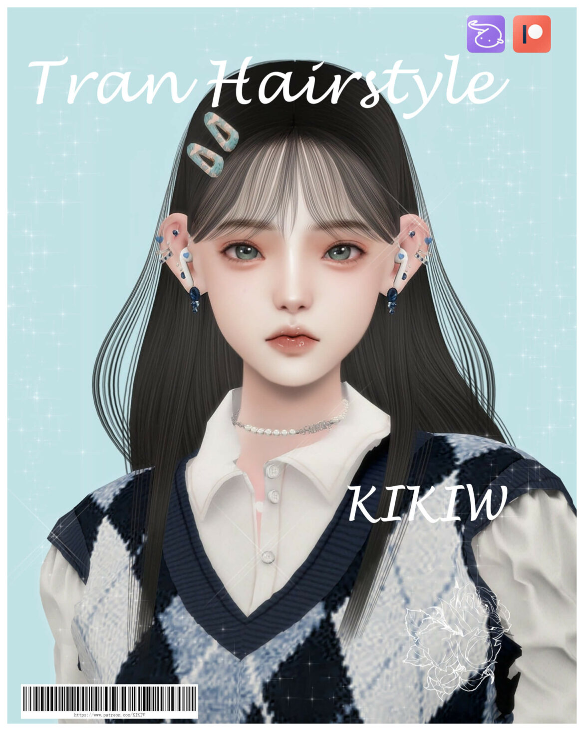 Sims 4 kikiwtran hairstyle