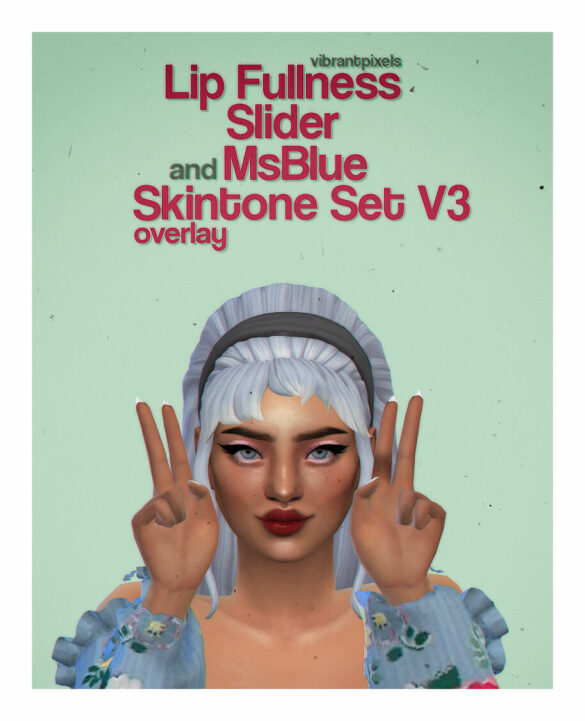 Sims 4 lip fullness slider msblue skintone set v3