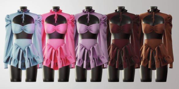 Sims 4 MIMI TOP/MIMI SKIRT