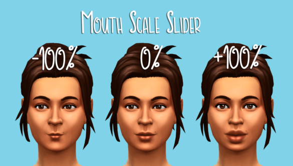 Sims 4 mouth scale slider by teanmoon teen elder