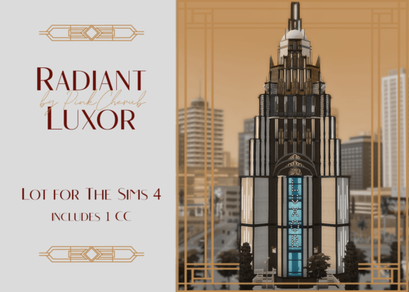 Sims 4 Picked upload ! Radiant Luxor Skyscraper (1 СС)