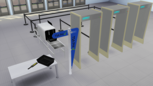 Sims 4 tsa security stuff