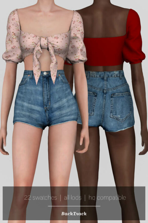 becky tied crop sims 4