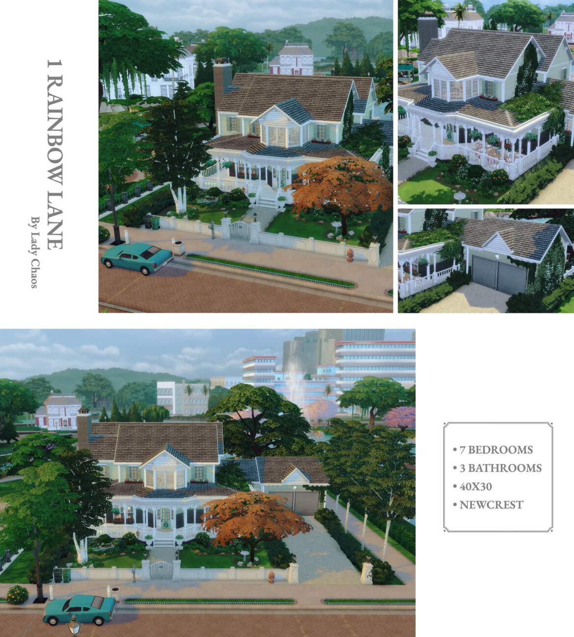 Sims 4 1 Rainbow Lane [cc-free]