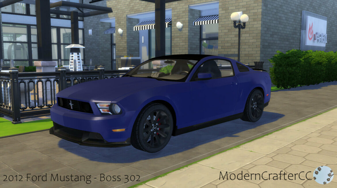 Sims 4 2012 Ford Mustang Boss 302 at Modern Crafter CC