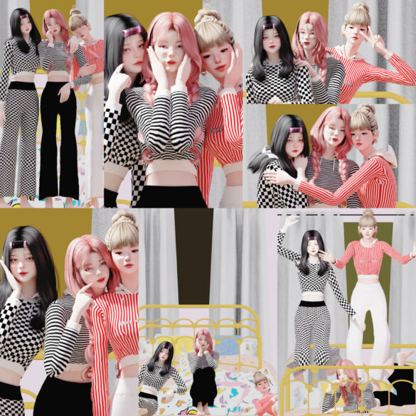 Sims 4 237dear my dreams set pajama hoodie pajama