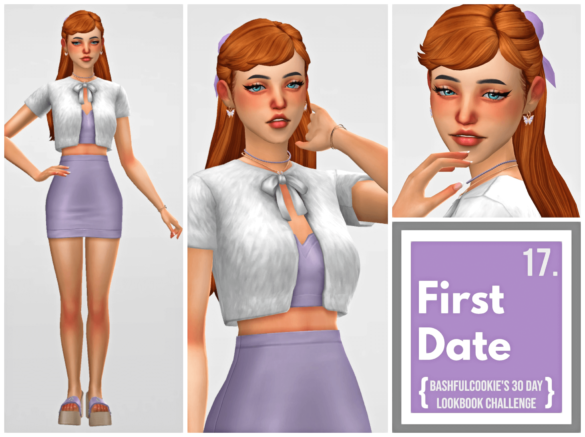 Sims 4 30 day lookbook challenge 17 first date