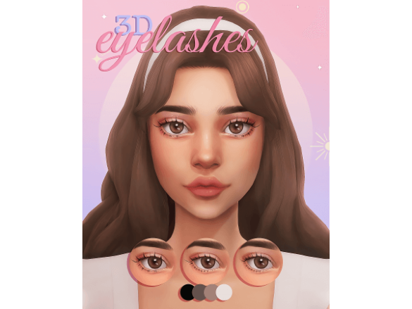 Sims 4 3D eyelashes ☆*:｡Part 2 by Miiko