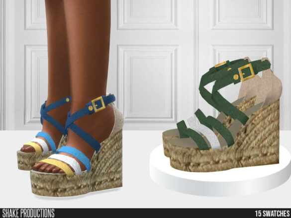Sims 4 790 High Heel Espadrilles by ShakeProductions