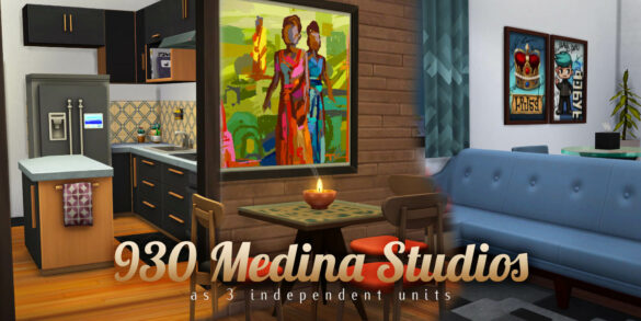 Sims 4 930 medina studios as 3 units i turned this