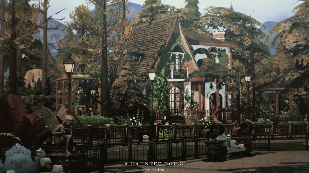 Sims 4 A Haunted House from Cross Design