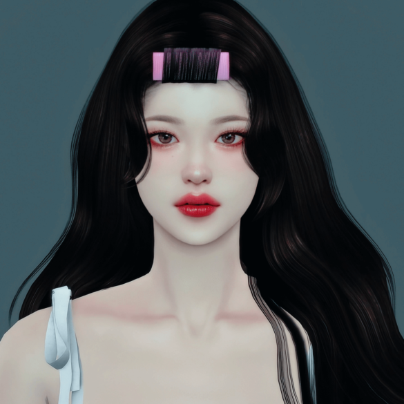 Sims 4 Acc Bang hair roll