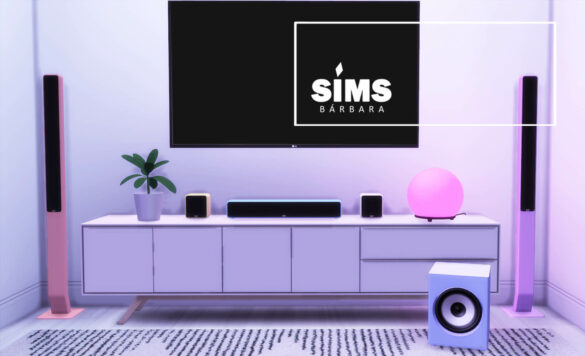 Sims 4 aesthetic speakers