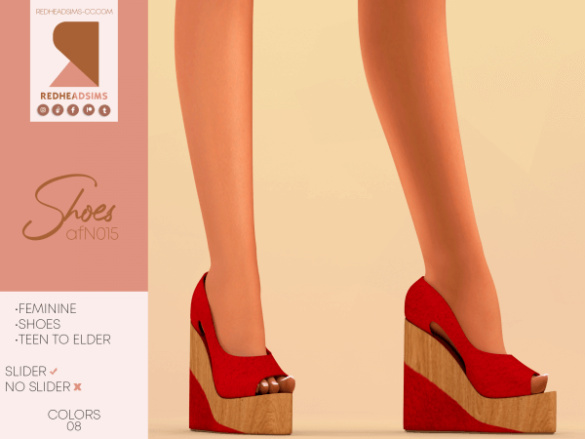 Sims 4 AF SHOES N015 | SLIDER