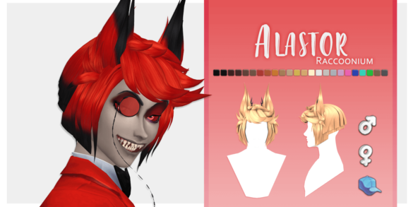 Sims 4 Alastor hair