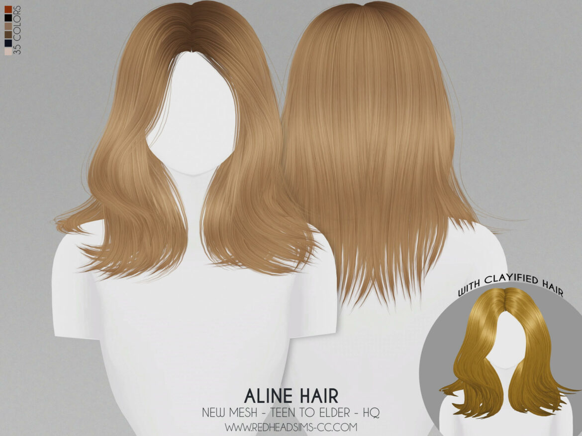 Sims 4 Aline Hair