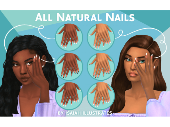 All Natural Nails (Spa Day Nails Recolor)