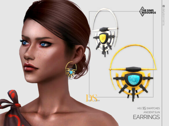 Sims 4 Ancient Sun Earrings