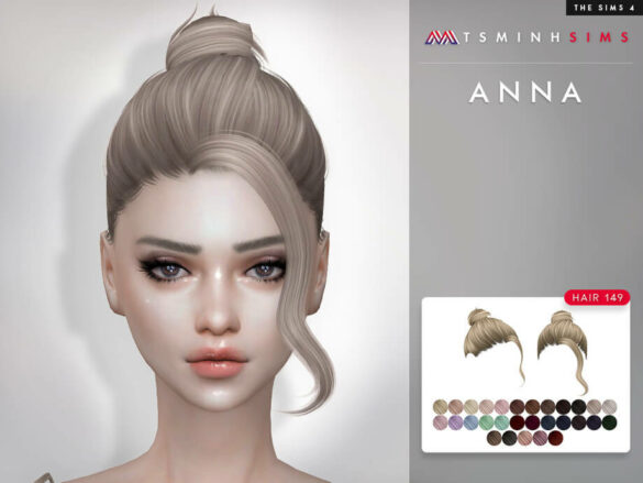 Sims 4 Anna Hair 149 by TsminhSims