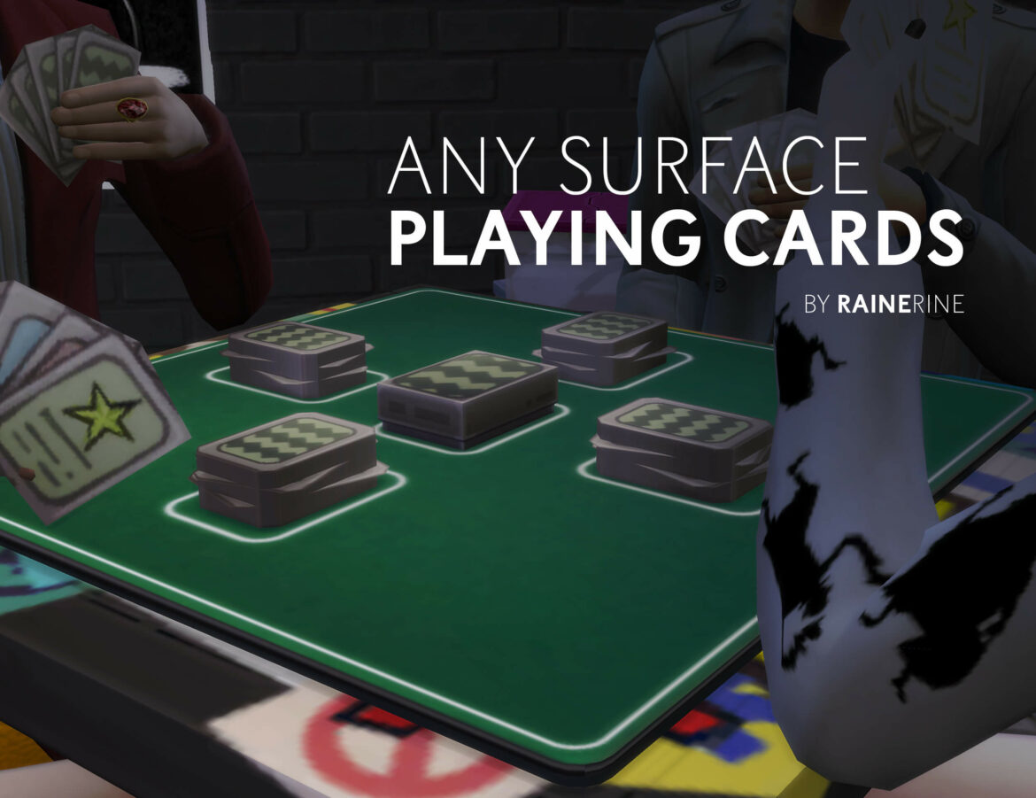 Sims 4 Any Surface Playing Cards