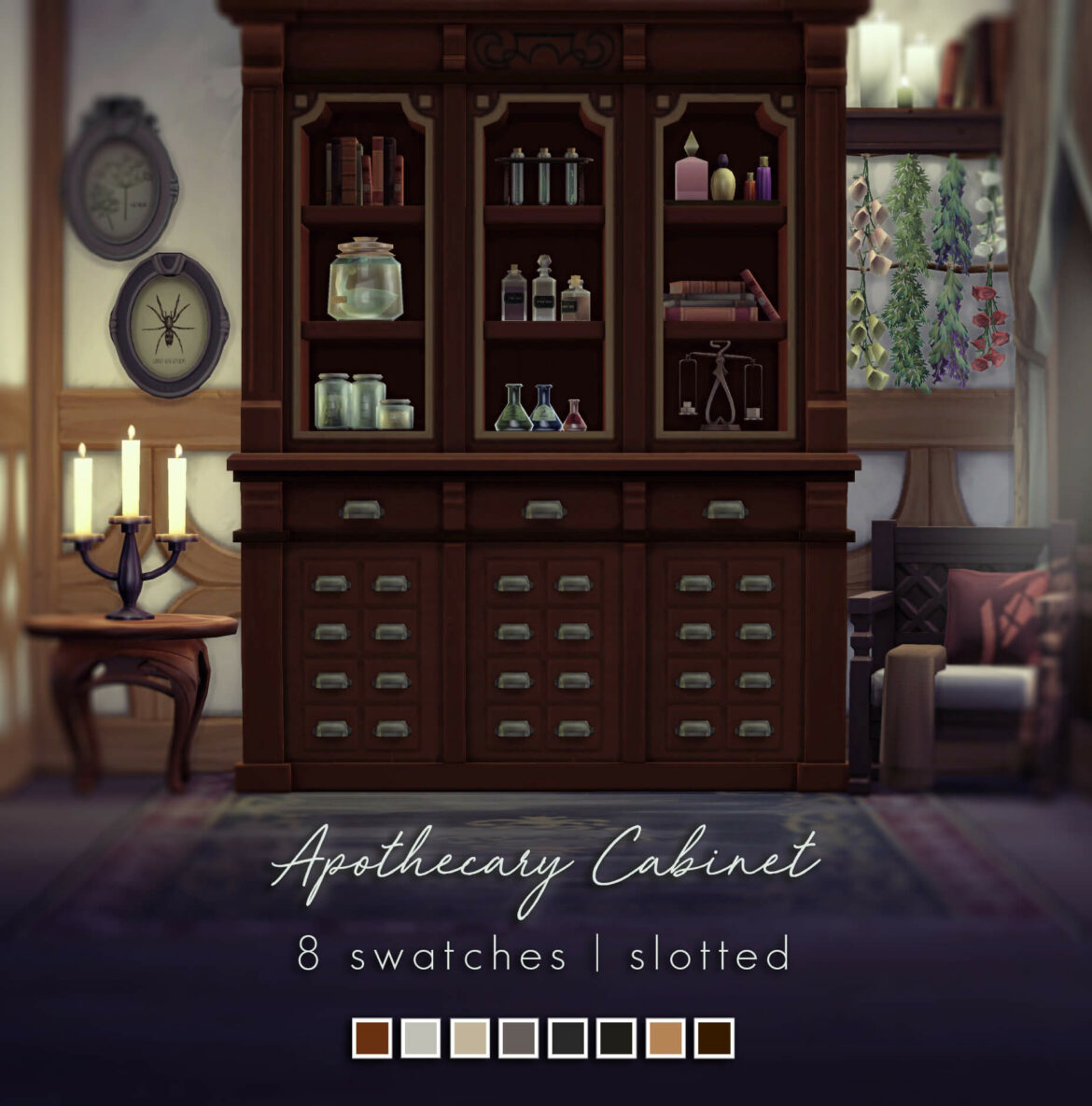 Sims 4 apothecary cabinet simblreen 2019 day 3 treat