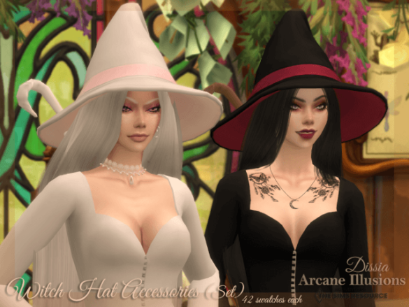 Sims 4 arcane illusions tsr collab witch hat