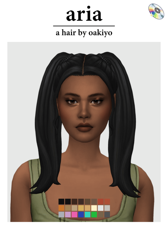 Sims 4 aria hair
