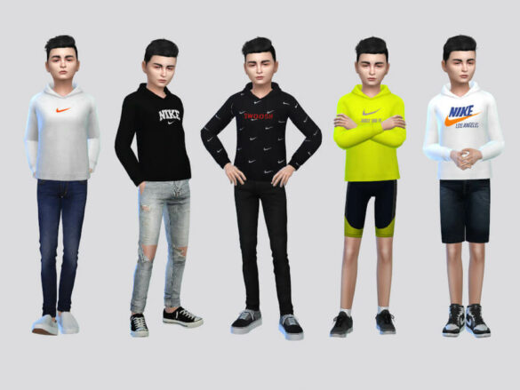 Sims 4 Athletic Sweatshirts Boys